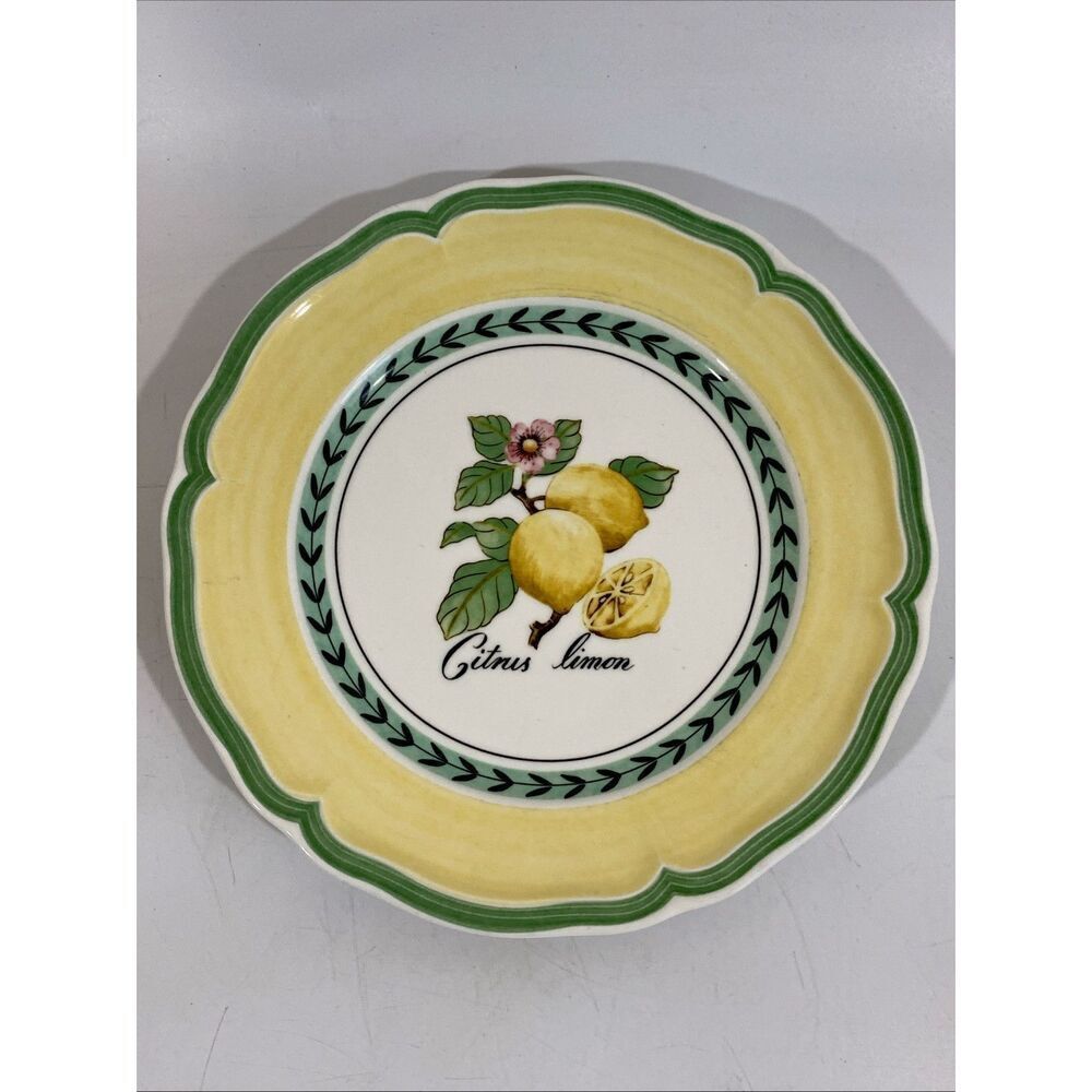 Villeroy Boch French‎ Garden Valence Lemon Salad Plate 8” (4 Available)